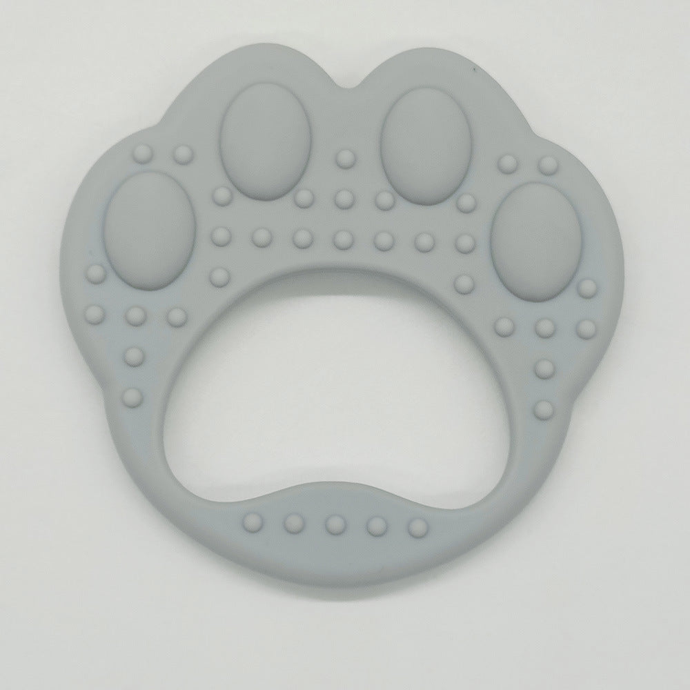 Wholesale Baby Food Grade Boilable Bear Paw Silicone Teether